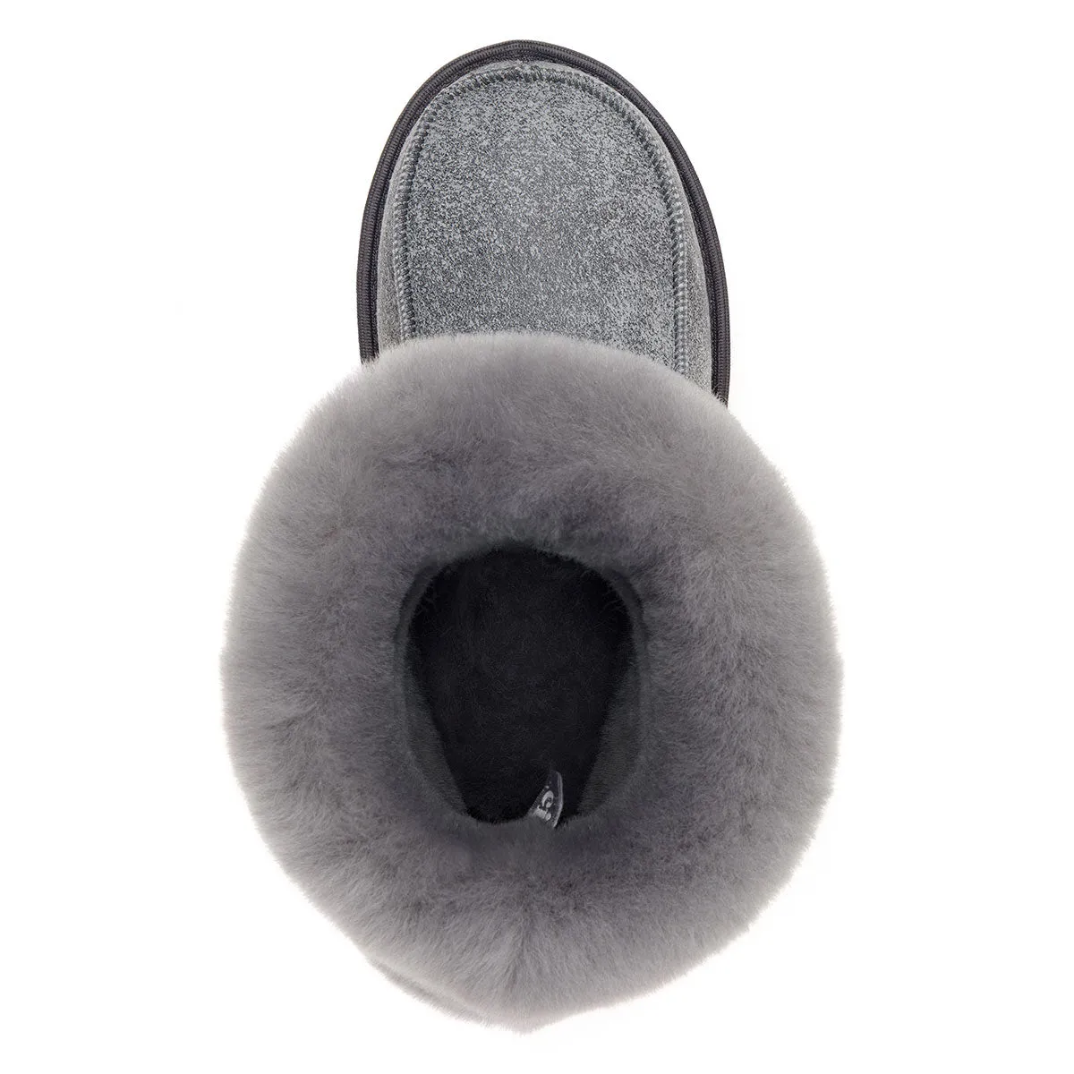 Aesop Sheepskin Slippers - Grey Distressed Leather