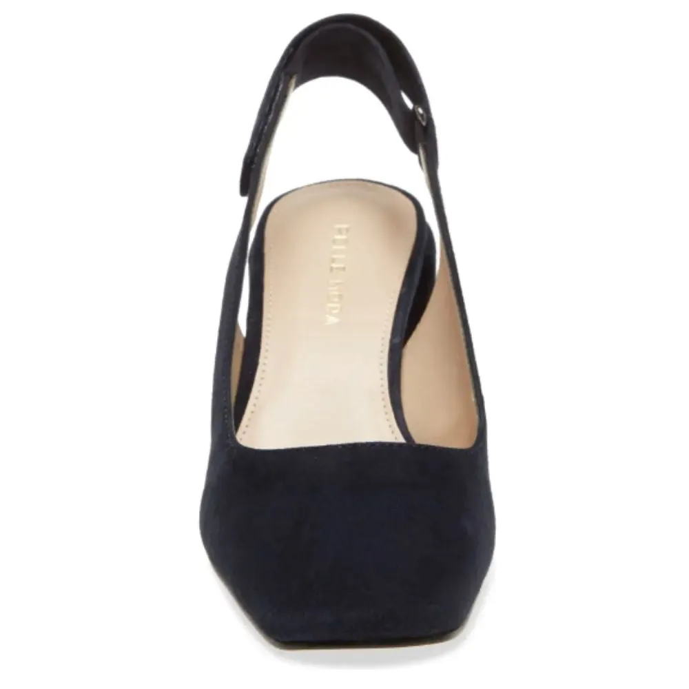 Alek Midnight Suede Pelle Moda Slingback Pumps