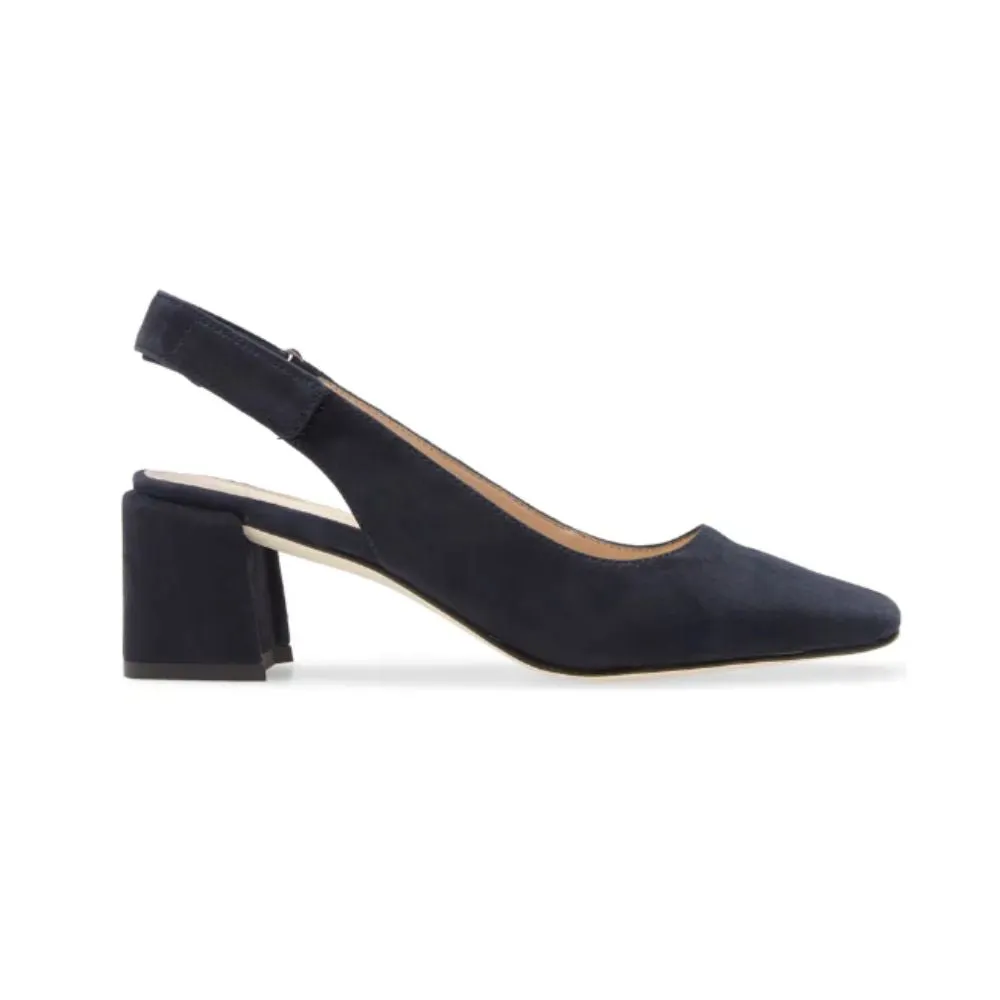 Alek Midnight Suede Pelle Moda Slingback Pumps