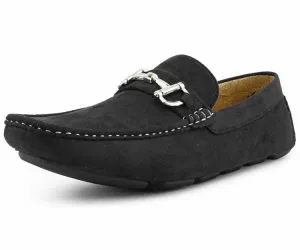 Amali Luxe Walken 2 Men’s Black Suede Driving Loafers