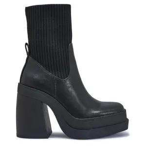 BUD2 CHUNKY DOUBLE PLATFORM KNITTED SOCK BOOT