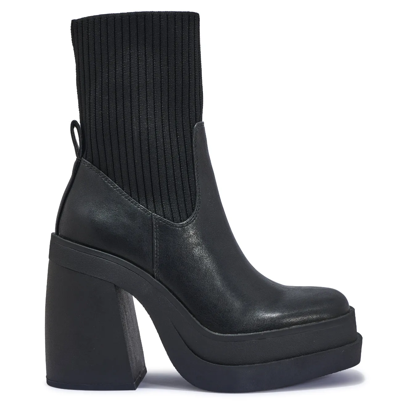 BUD2 CHUNKY DOUBLE PLATFORM KNITTED SOCK BOOT