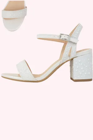 Cielo Pearl Chunky Heels