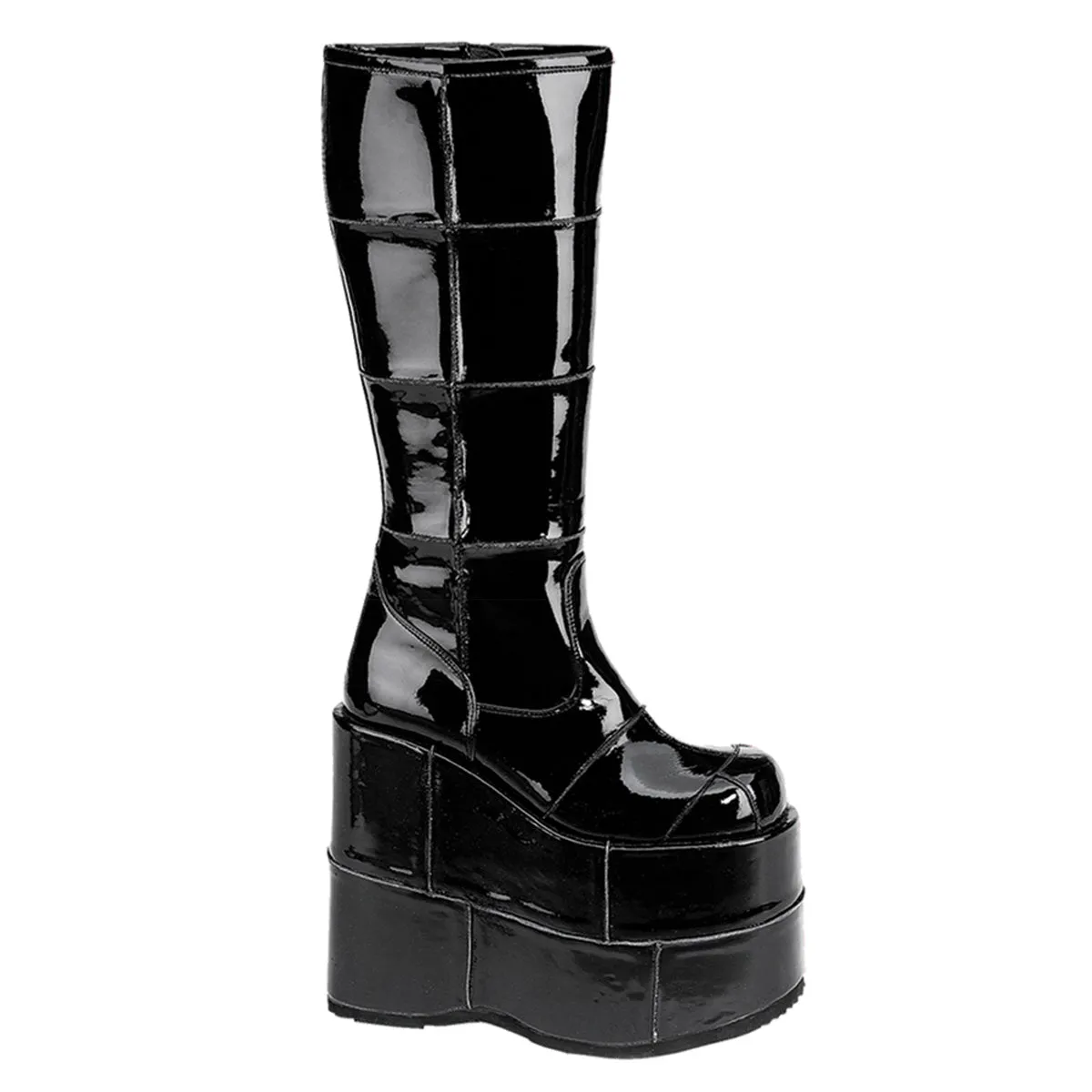 DemoniaCult Stack 301 Unisex/Mens Platform Knee Length Boots