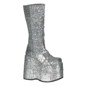 DemoniaCult Stack 301G Unisex/Mens Platform Knee Length Boots