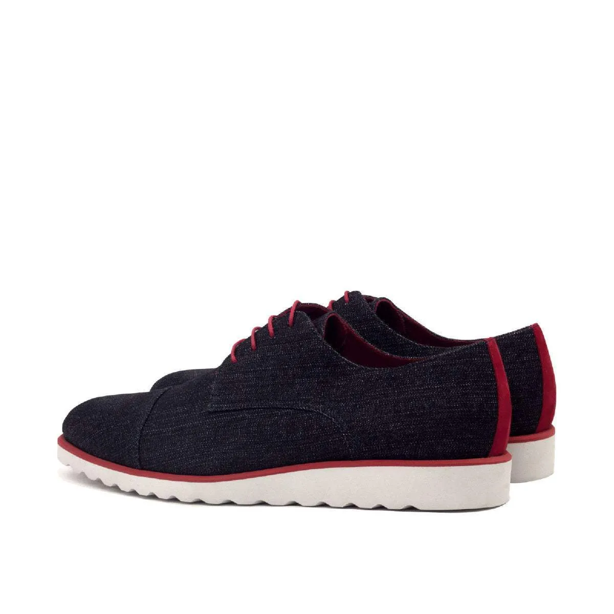 Derby-Kid Suede, Sartorial, Red, Blue-Wholesale