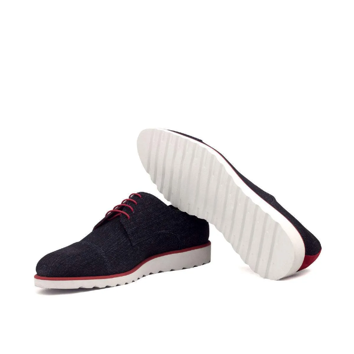 Derby-Kid Suede, Sartorial, Red, Blue-Wholesale
