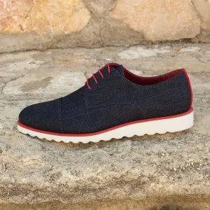 Derby-Kid Suede, Sartorial, Red, Blue-Wholesale