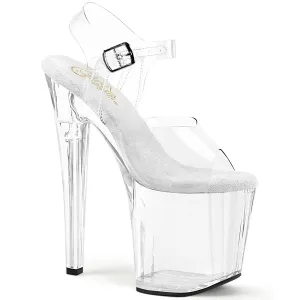ENCHANT-708 Clr/Clr, 8"Heels