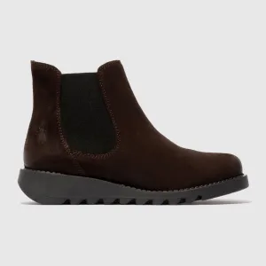 Fly London Women's Salv Suede Chelsea Ankle Boots Expresso Brown