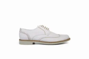 FOOT FEDERATION CITY DERBY WINGTIP MENS SHOE WHITE