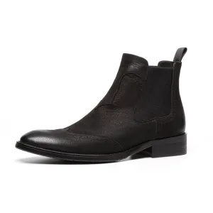 Handmade Vintage Leather Classic Chelsea Booties