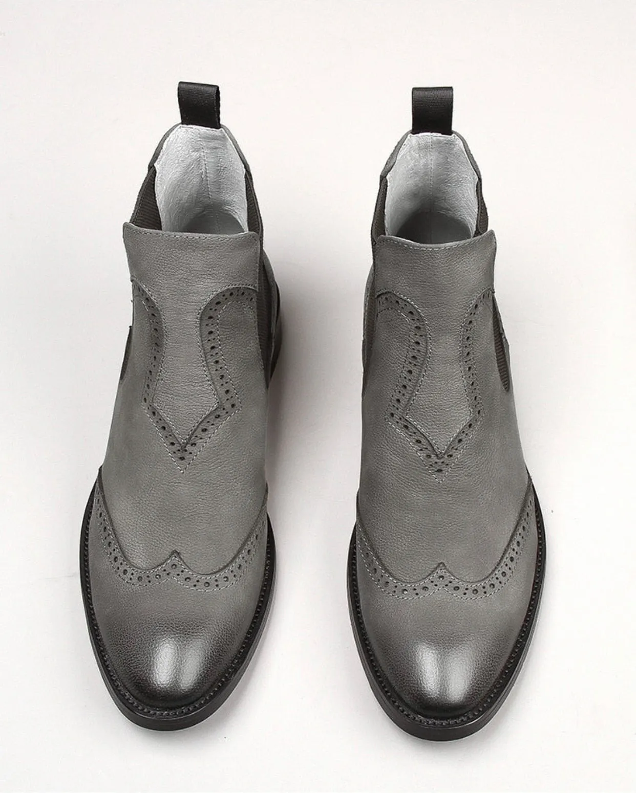 Handmade Vintage Leather Classic Chelsea Booties