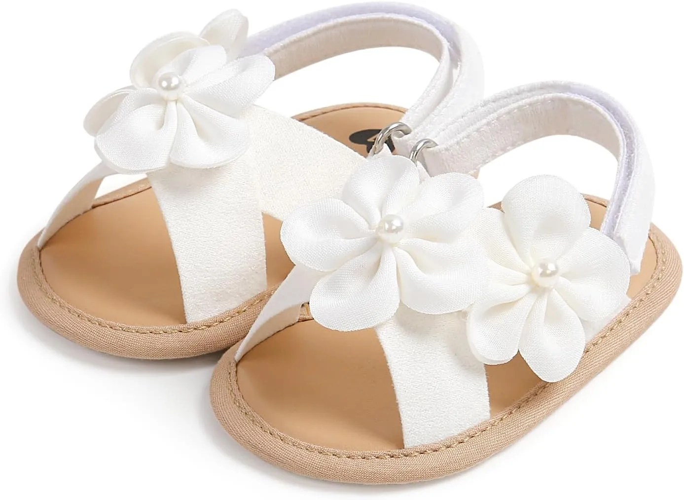 Infant Baby Boys Girls Sandals Summer Baby Wedding Dress Flat Shoes Newborn Crib Shoes First Walkers Prewalkers Shoes