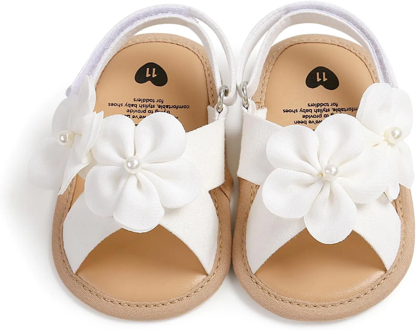 Infant Baby Boys Girls Sandals Summer Baby Wedding Dress Flat Shoes Newborn Crib Shoes First Walkers Prewalkers Shoes