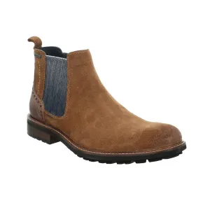 Josef Seibel Men's Jasper 50 Suede Waterproof Chelsea Boots Camel Brown