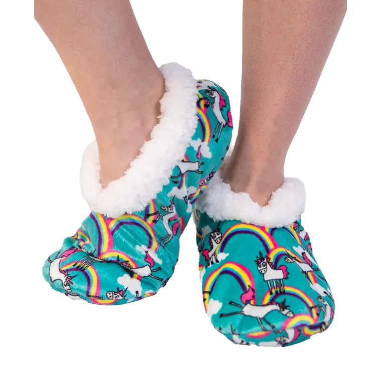 Lazy One Unicorn Fuzzy Feet