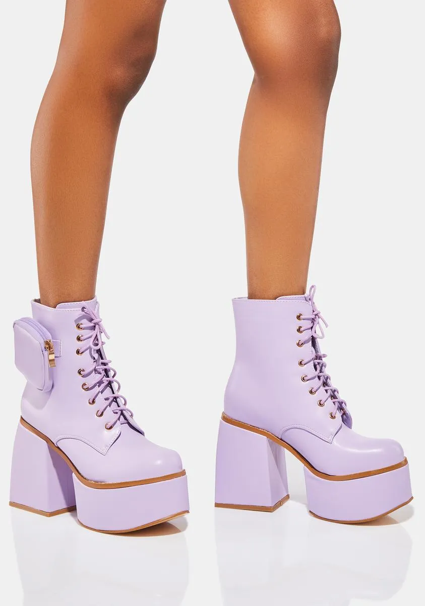 Lilac Update My Socials Platform Boots