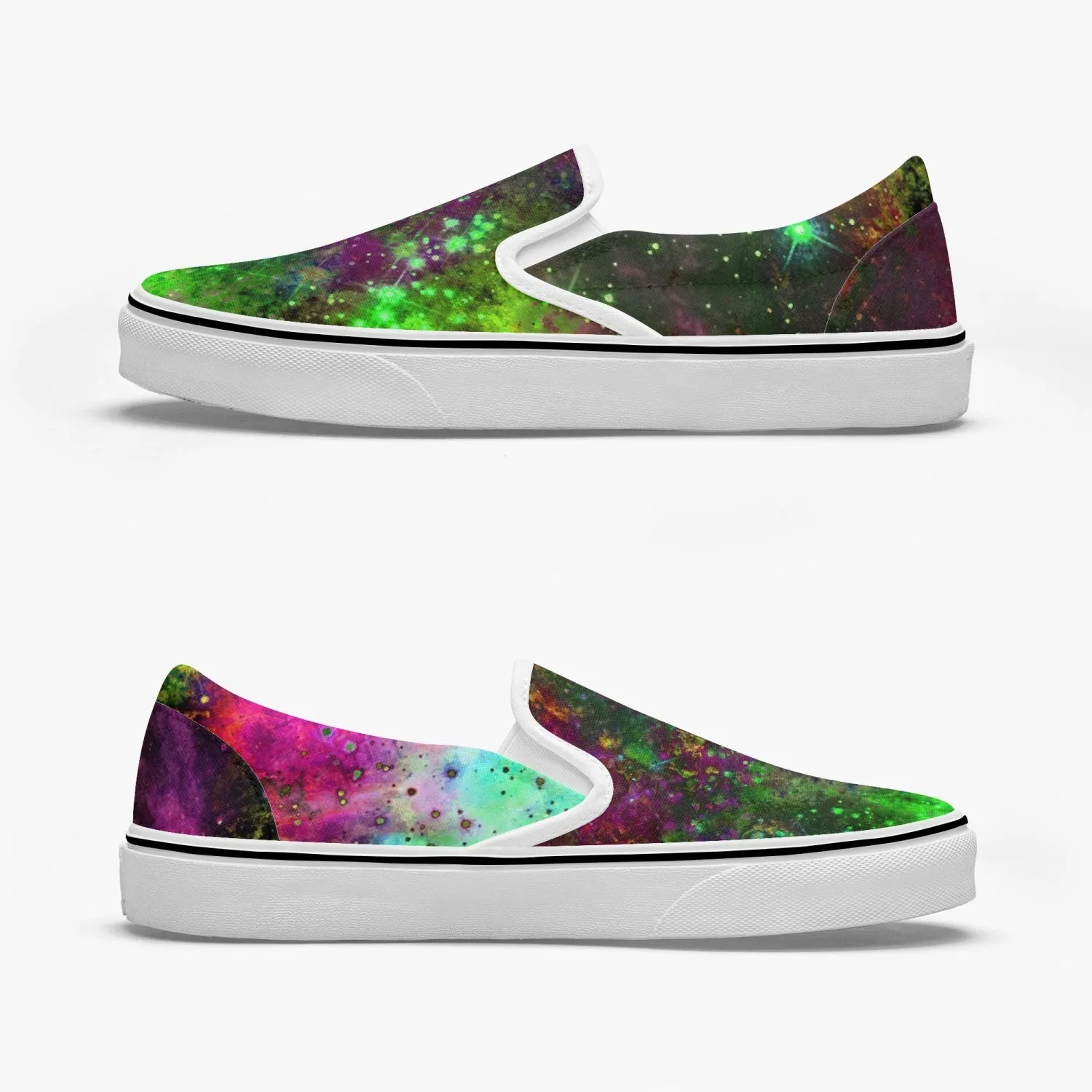 Lilith Split-Style Psychedelic Slip-On Shoes