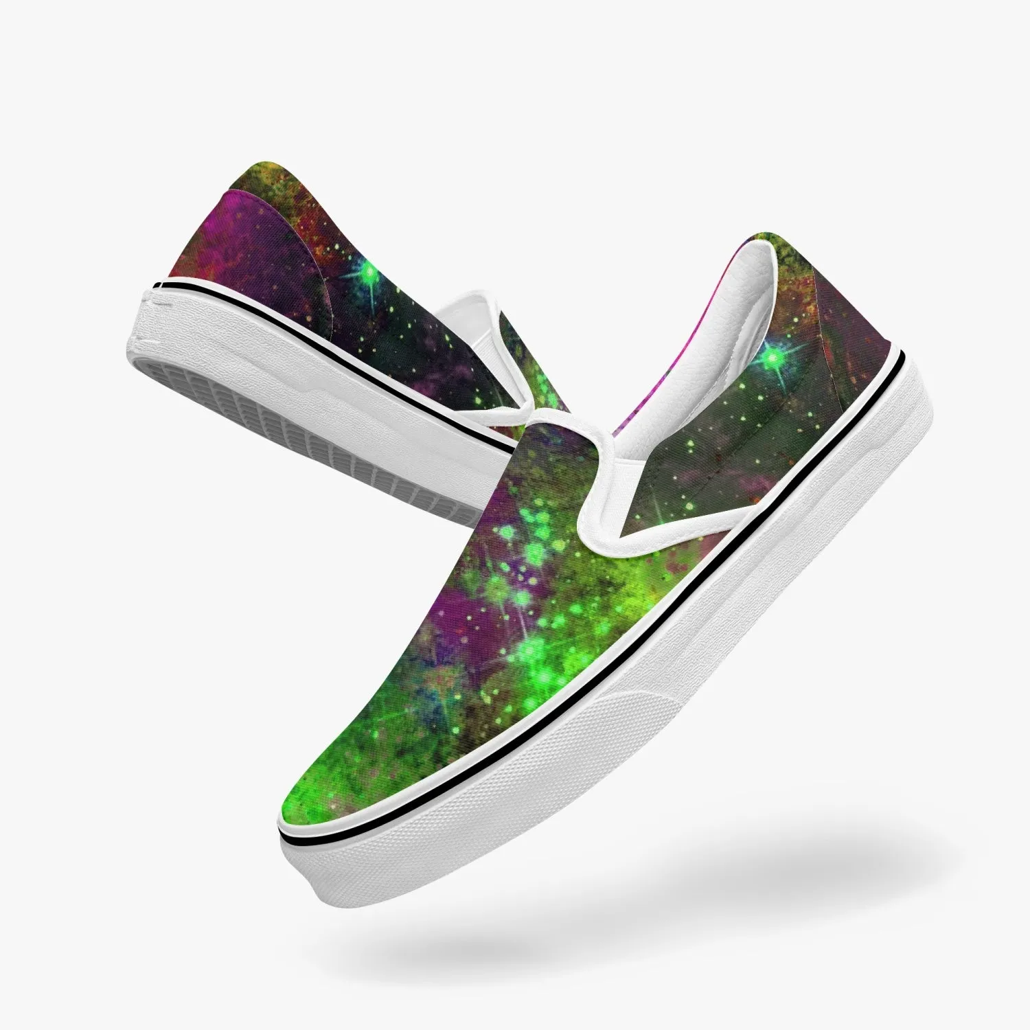Lilith Split-Style Psychedelic Slip-On Shoes