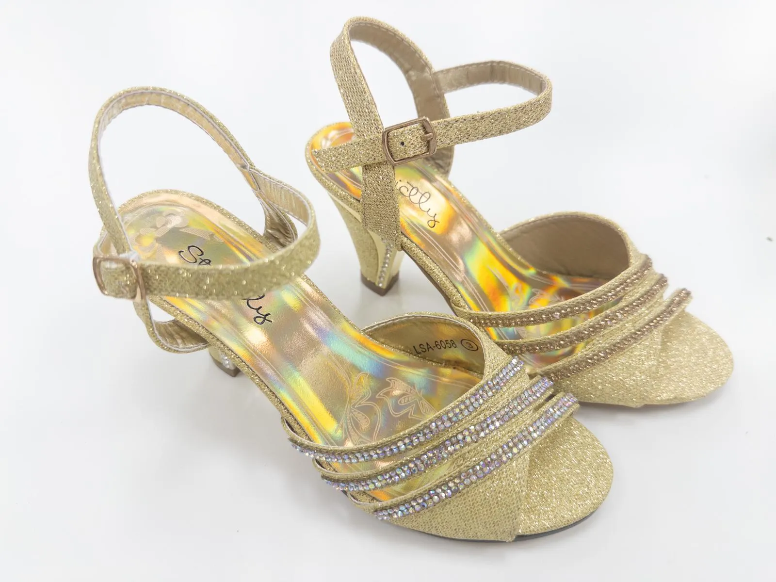 LSA-6058 LADIES ANKLE STRAP PARTY HEELS