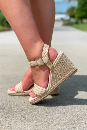 Matisse: Getty Espadrille Wedge Sandal - Natural/Tan
