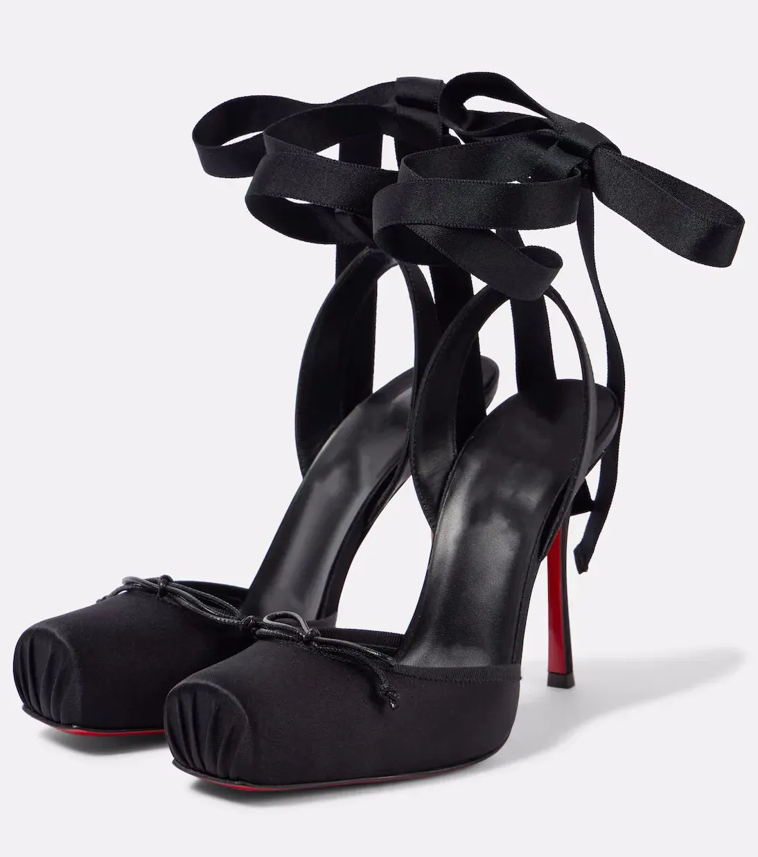 Never Let Me Down Satin Ankle Strap Heels