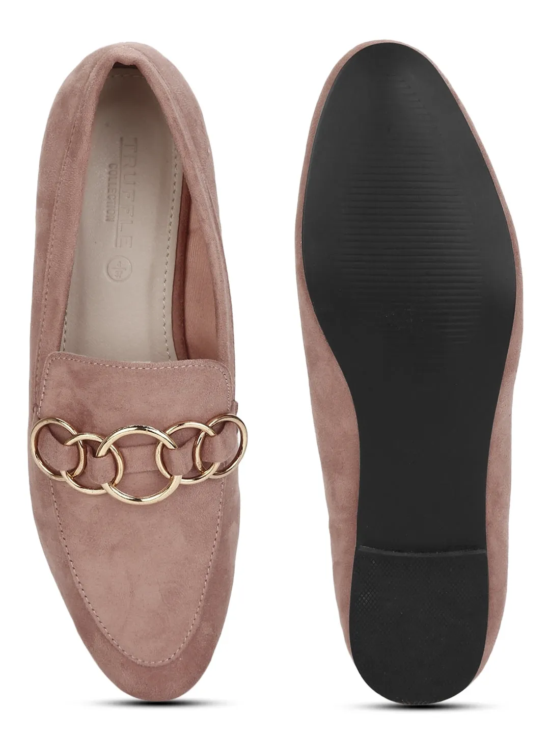 Pink Micro Golden Chain Loafer