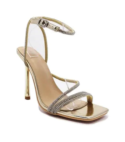 Rhinestone Strap Heels Narala02