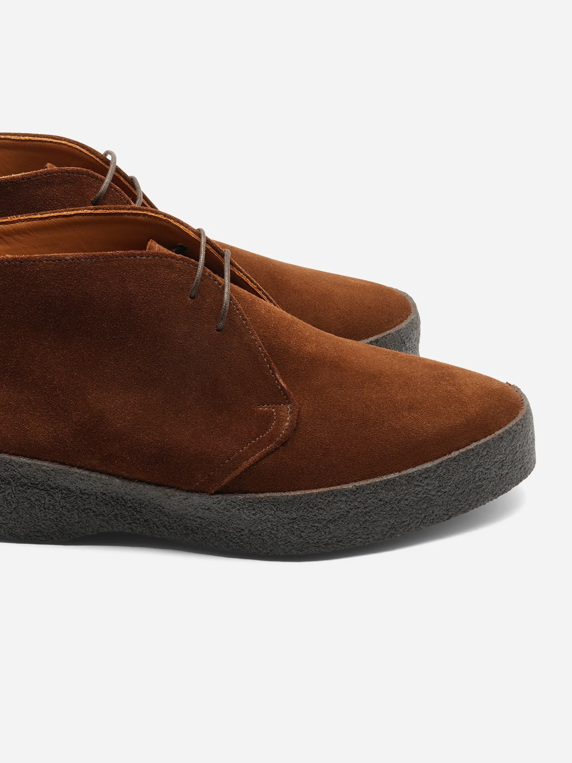 Sanders Hi Top Chukka Boot Snuff Suede