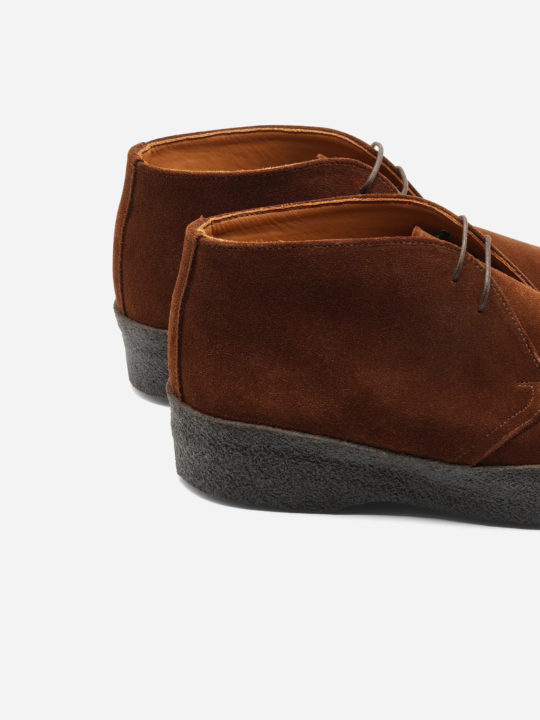 Sanders Hi Top Chukka Boot Snuff Suede