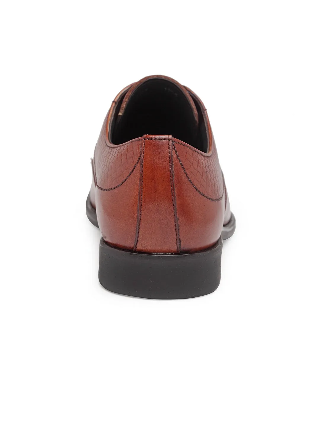 Teakwood Men Genuine Leather Two toned Wing Cap Derby Formal Shoe