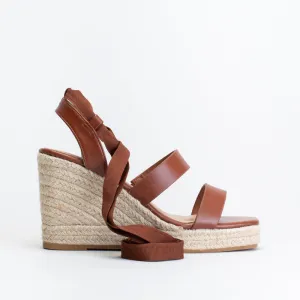 Unreal Women Square Toe Espadrille Wedge Sandal _ 150758