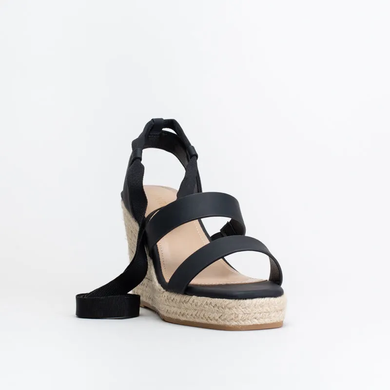 Unreal Women Square Toe Espadrille Wedge Sandal _ 150758