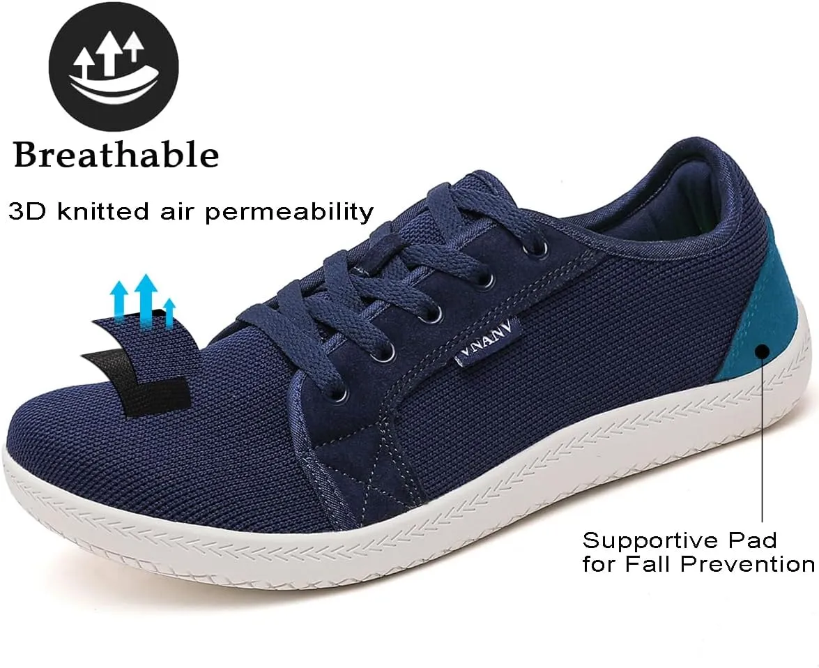 Women Barefoot Shoes Wide Toe Minimalist Walking Shoes Slip on Zero Drop Sole Cross-Trainer Sneakers Lightweight Workout