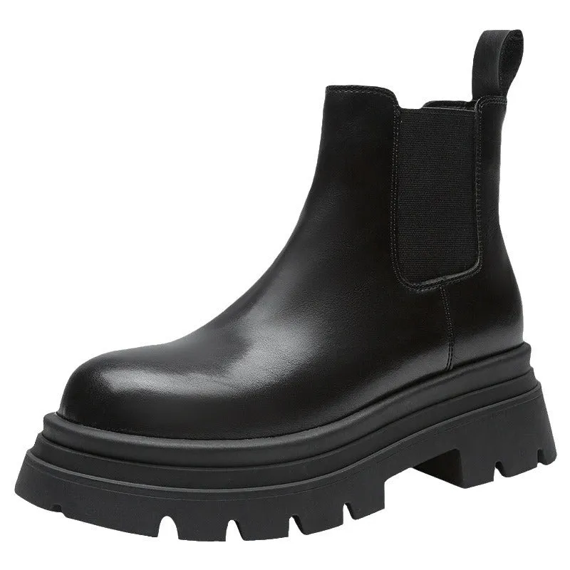 Women's Platform Short Chelsea Boots